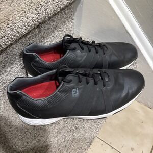 Footjoy Men Golf Black Leather‎ Shoes Energize Sz 13M